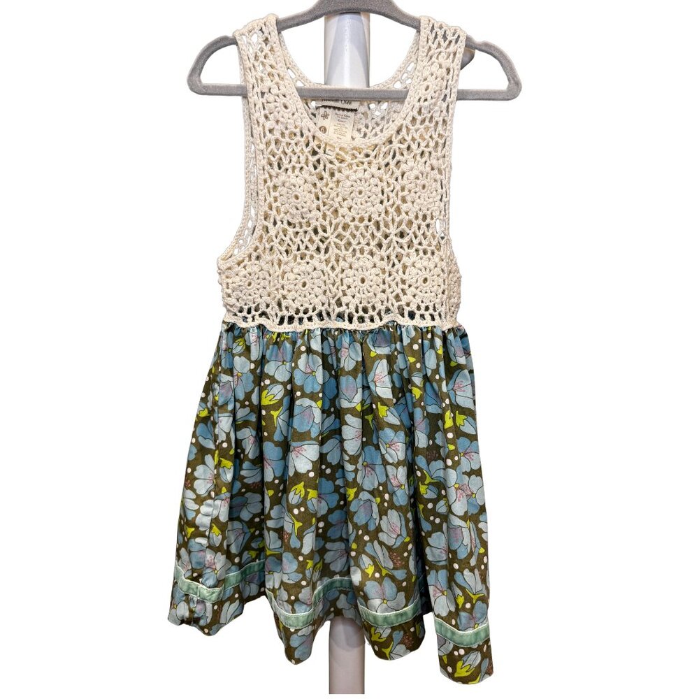 Matilda Jane Secret Fields Blue Orchid Crochet Sara Tunic – Size 6